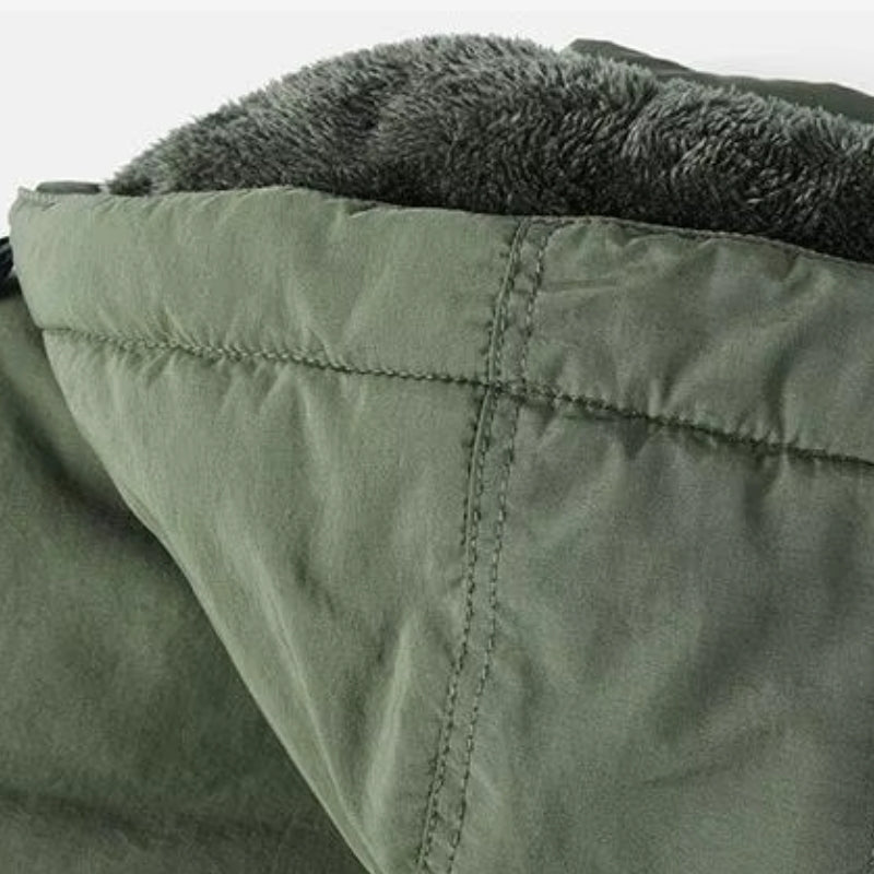 Bryan – Parka jas met lange mouwen, capuchon en meerdere ritszakken Velani