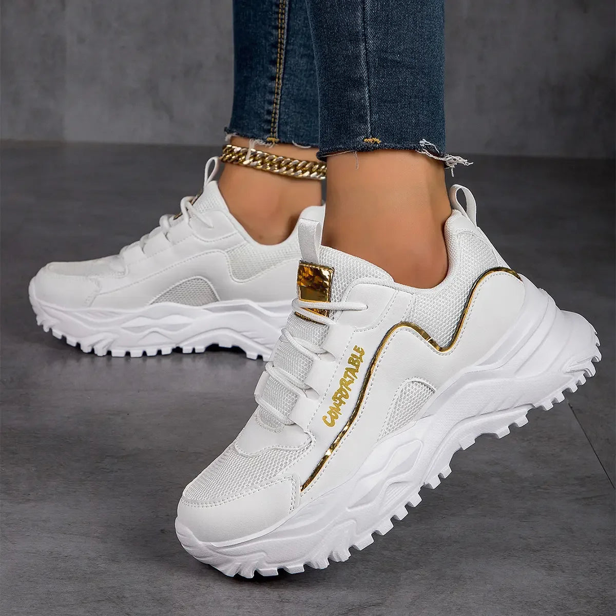 Soretta sneakers – komfortable sko til gåture og daglig brug