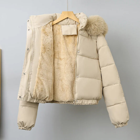 Amara Kort Vinterjakke med Hætte