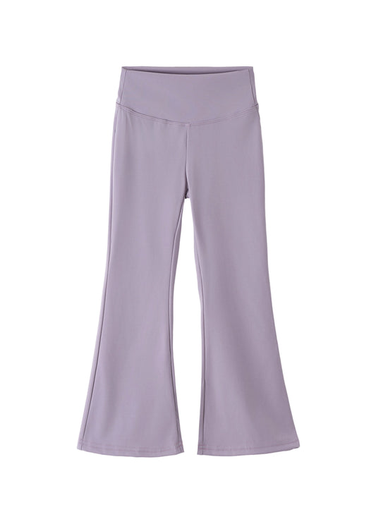 Fenya børneleggings med slids – strækbare bukser med høj talje til piger