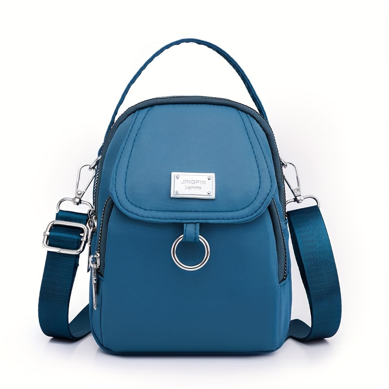 Melora Crossbody Bag – Let nylon taske med flere lynlåslommer