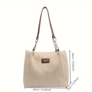 Cordira Corduroy Shoulder Bag