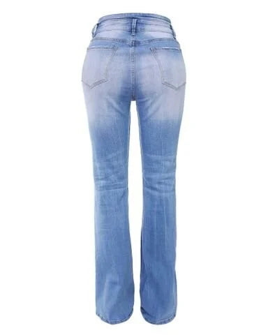 Levana Bootcut Jeans med Høj Talje