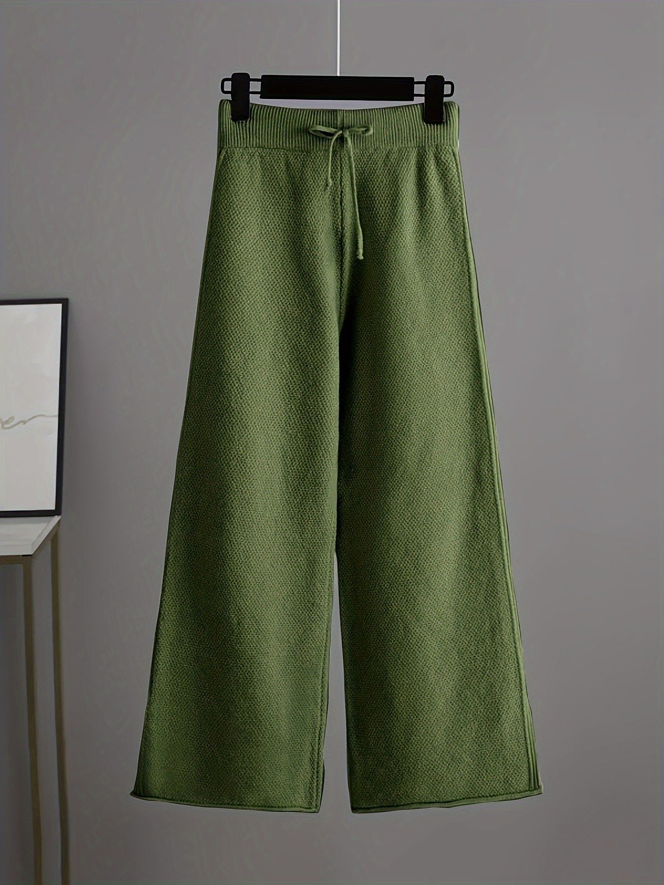 Lunoro To-delt Striksæt – Dame Sweater & Vide Bukser