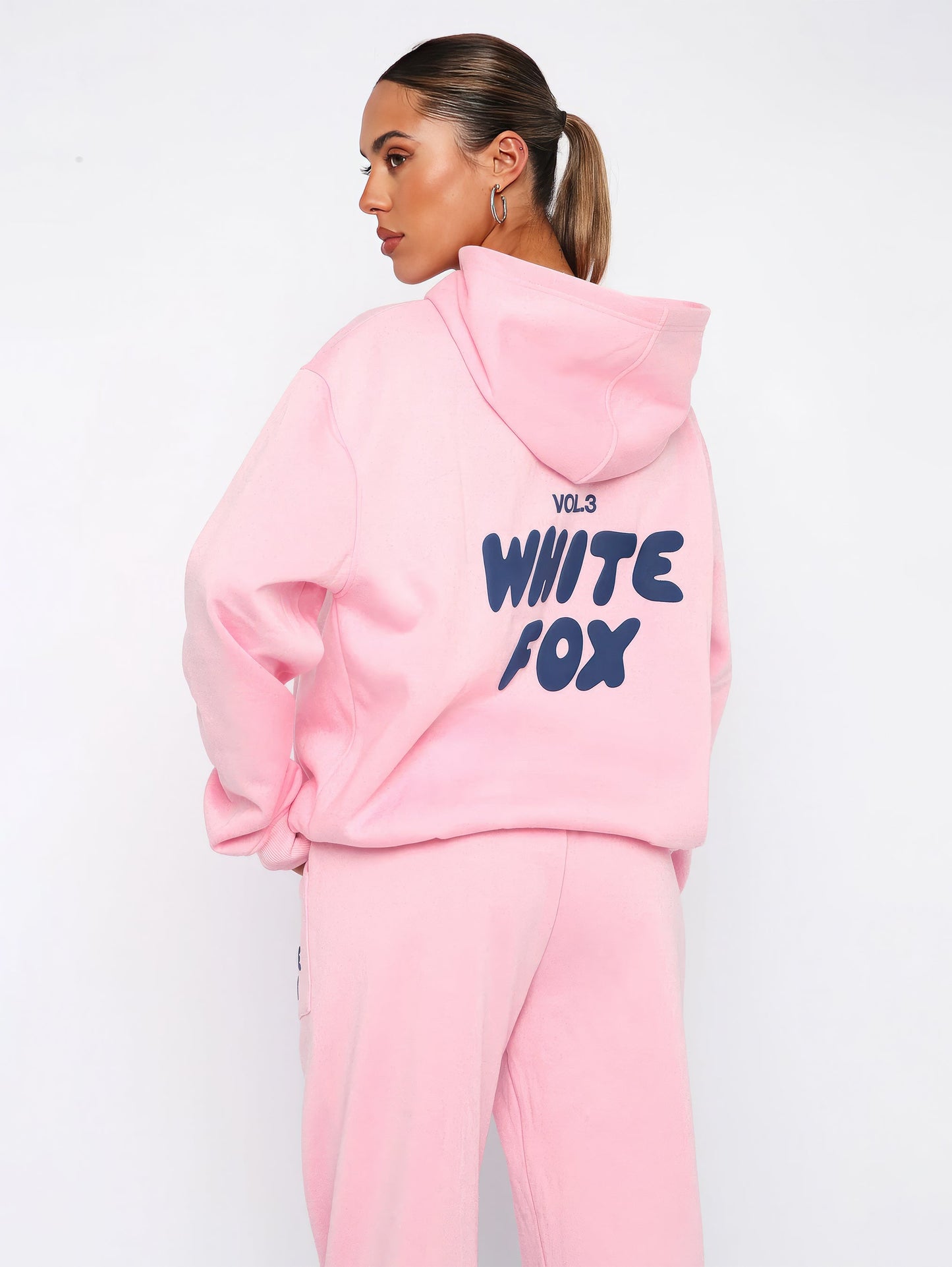 White Fox Luxe Lounge Set – Hoodie & Joggers