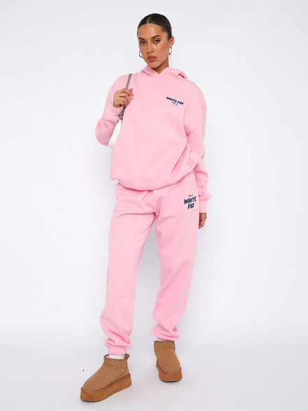 White Fox Luxe Lounge Set – Hoodie & Joggers