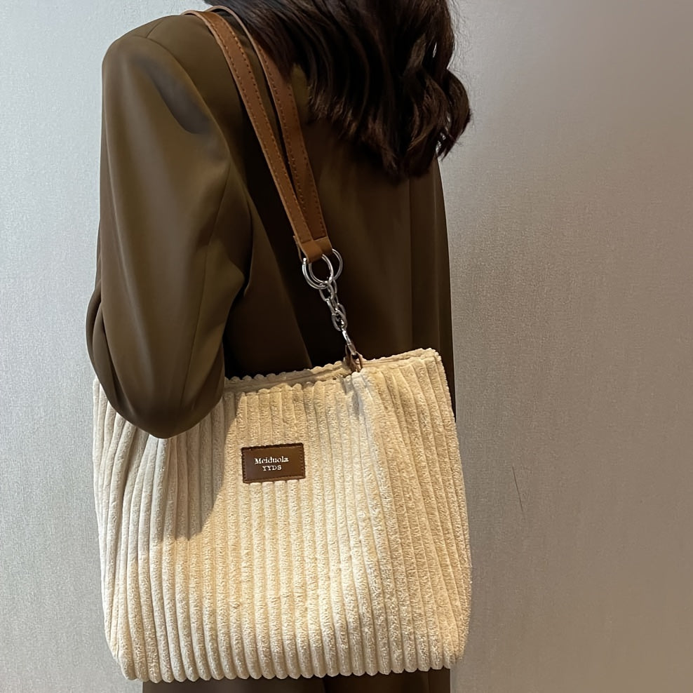 Cordira Corduroy Shoulder Bag