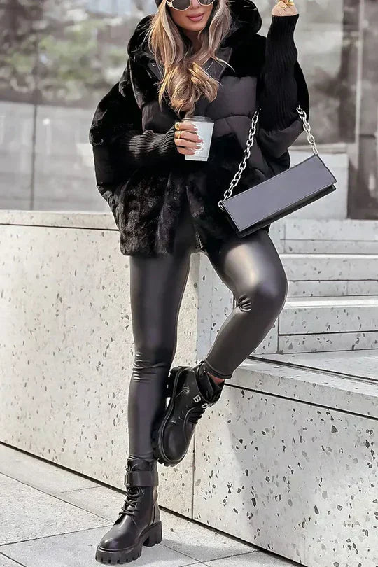 Inga frakke – vinterjakke med hætte og varm isolering