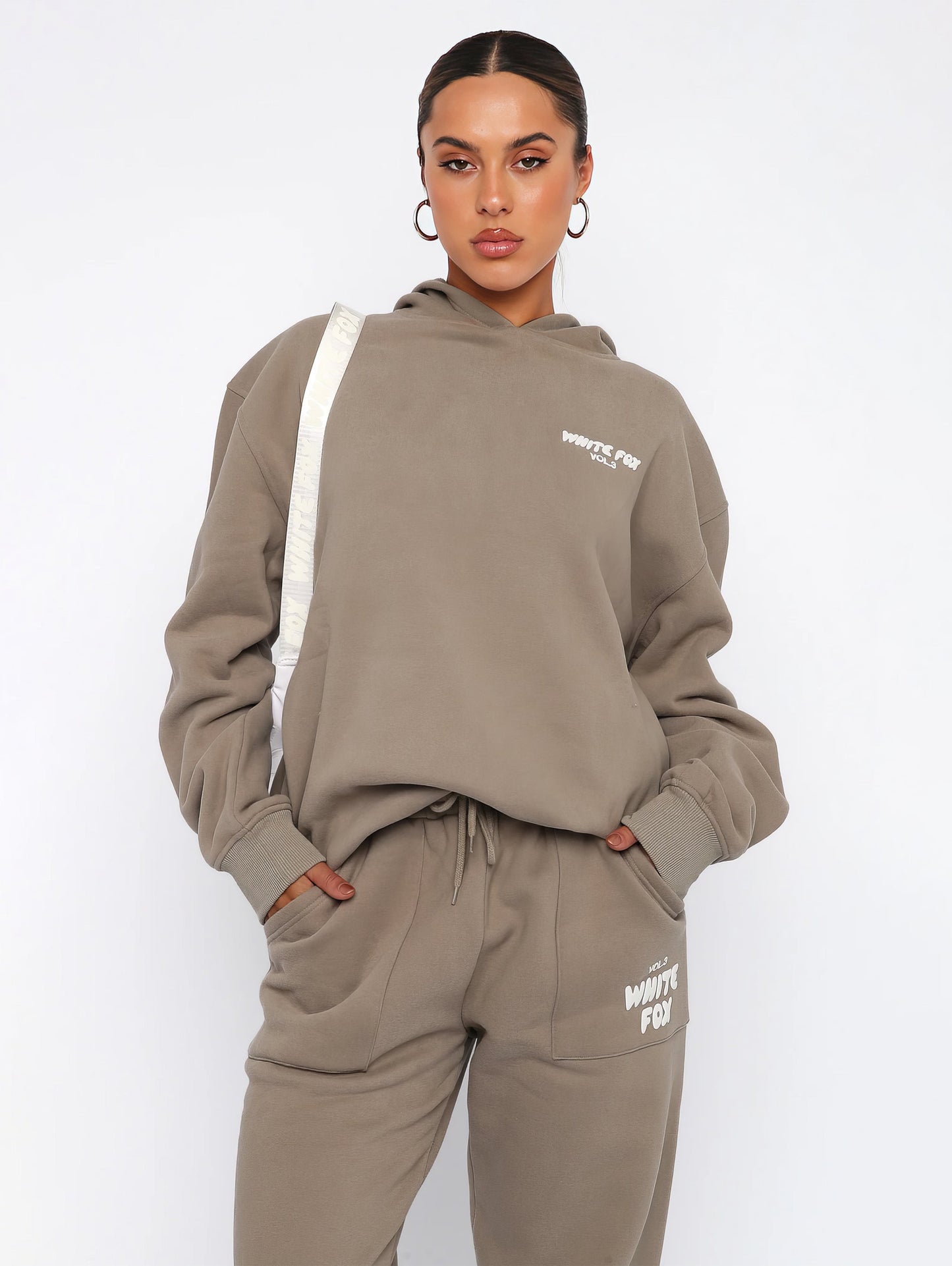 White Fox Luxe Lounge Set – Hoodie & Joggers