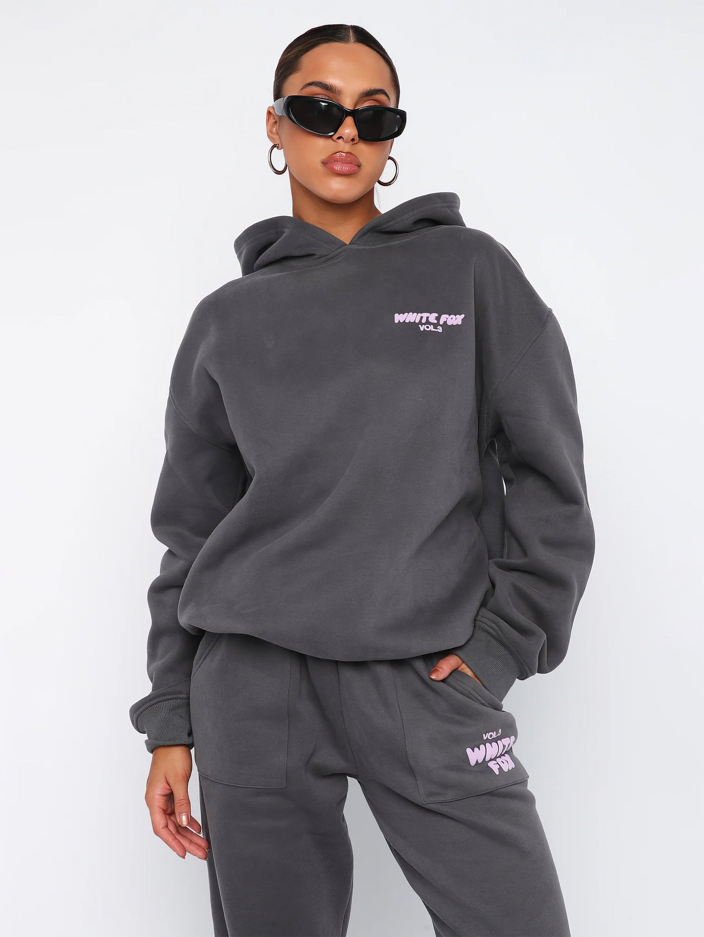 White Fox Luxe Lounge Set – Hoodie & Joggers