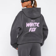 White Fox Luxe Lounge Set – Hoodie & Joggers
