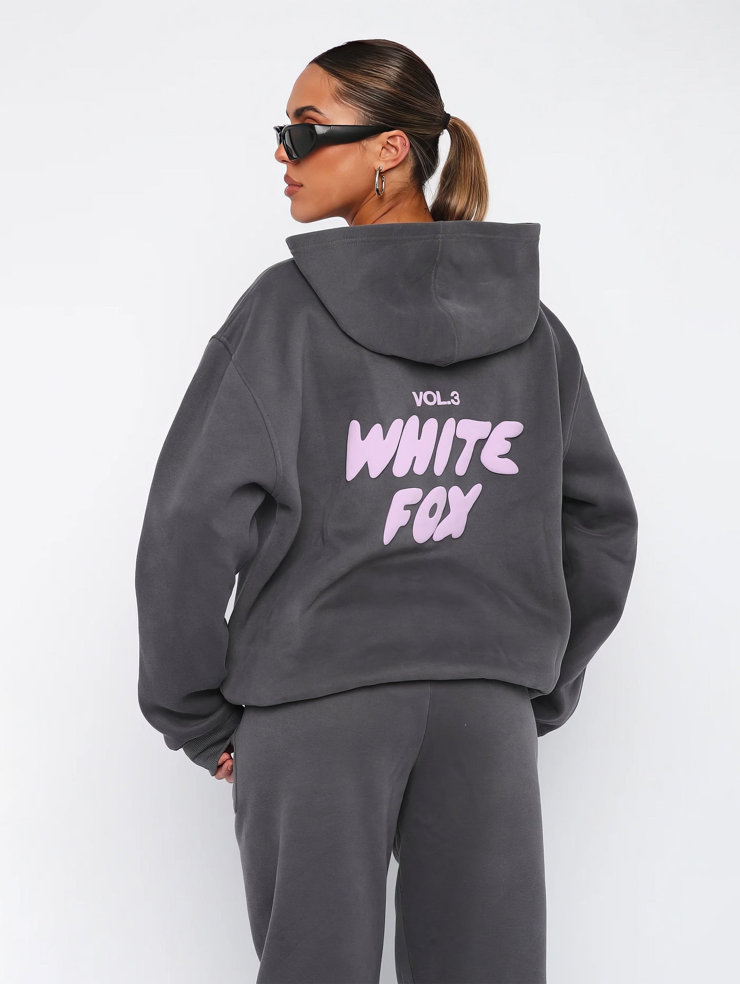White Fox Luxe Lounge Set – Hoodie & Joggers