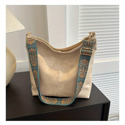 Lyria Tote Bag – Rummelig skulder- og crossbodytaske med bred rem