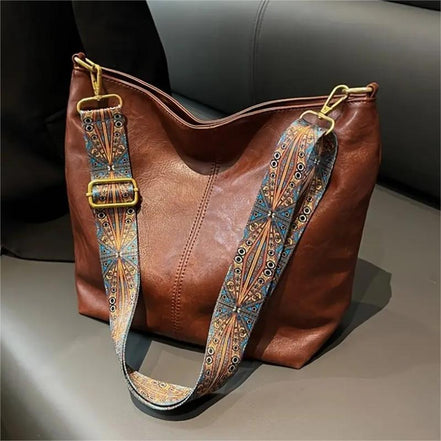 Lyria Tote Bag – Rummelig skulder- og crossbodytaske med bred rem