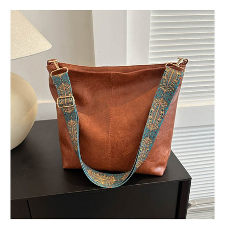 Lyria Tote Bag – Rummelig skulder- og crossbodytaske med bred rem