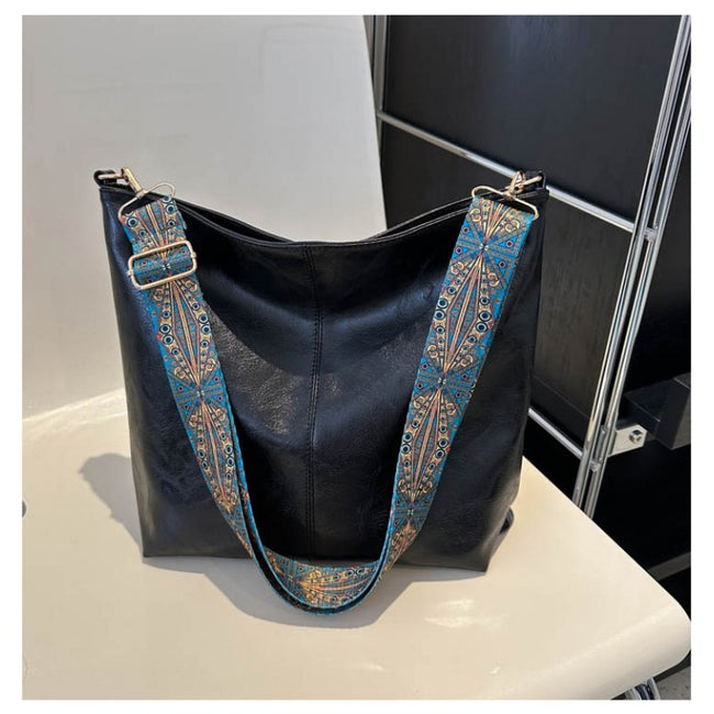 Lyria Tote Bag – Rummelig skulder- og crossbodytaske med bred rem