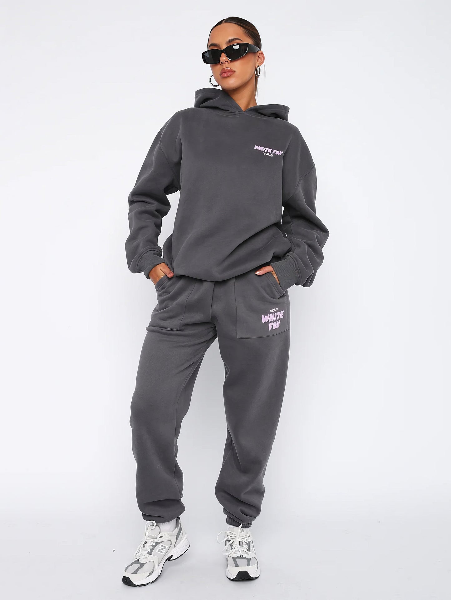 White Fox Luxe Lounge Set – Hoodie & Joggers