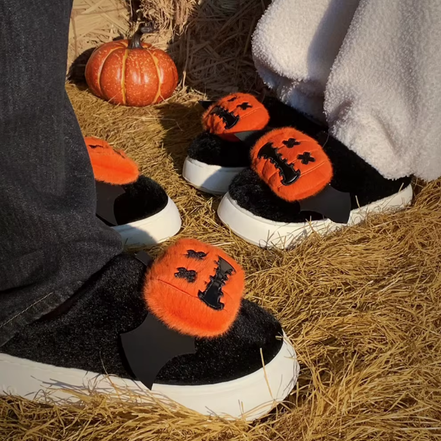 Halloween hjemmesko med cartoon-design og skridsikker sål – Noxvani