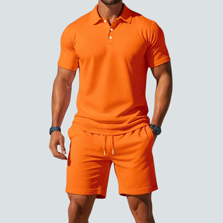 Herresæt med polo og shorts – Aerovik