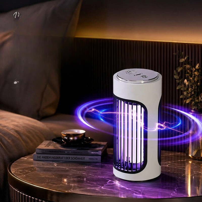 Dobíjecí UV lampa na hmyz s 360° světlem a elektrickou mřížkou – Insectora