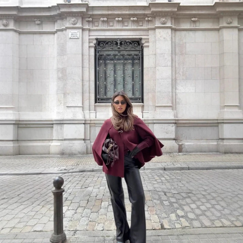 Norvella round neck jacket med dekorative knapper