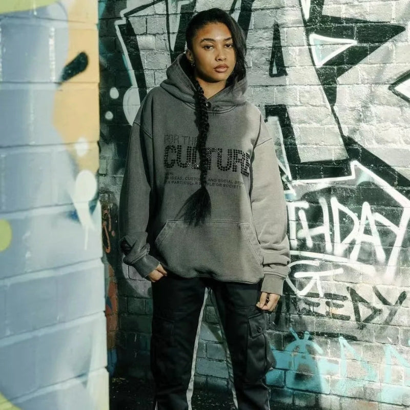 Unisex hoodie med lange ærmer og hætte – sweatshirt med lommer til hverdag – Novirex