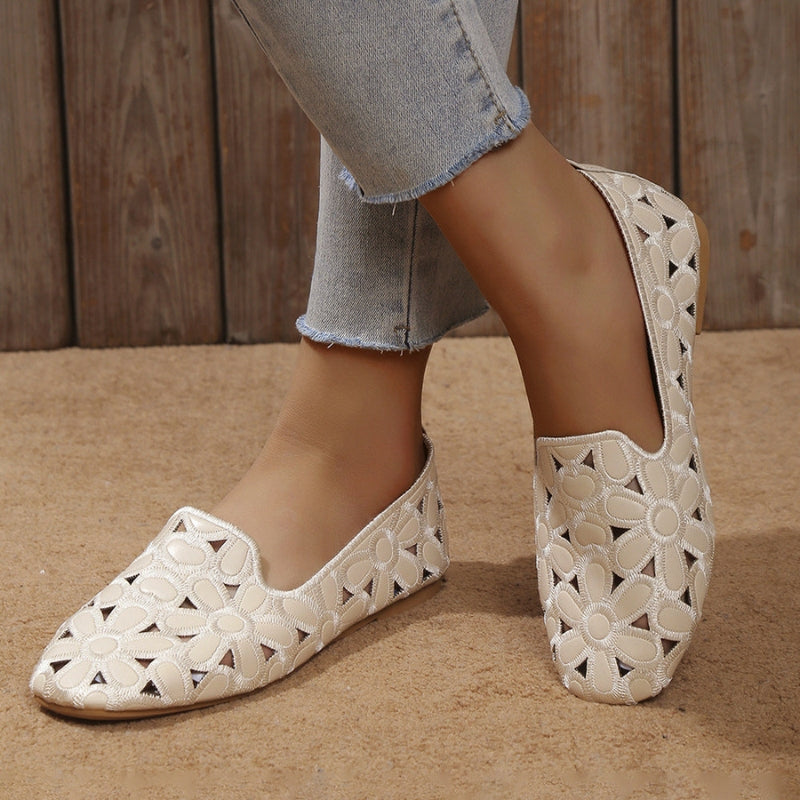 Florayne round toe slip-on loafers