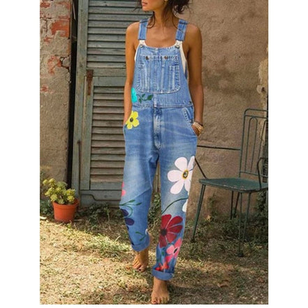 Elvara jumpsuit til kvinder uden ærmer med løs pasform og sidelommer