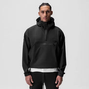 Neravio hooded jacket med halv lynlås