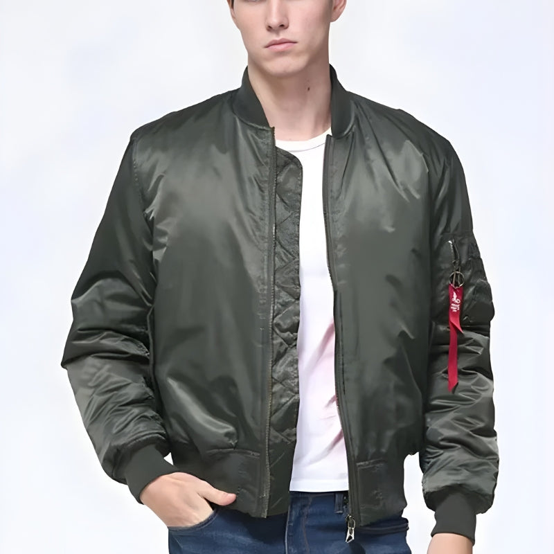 Virello zip jacket med ribkanter