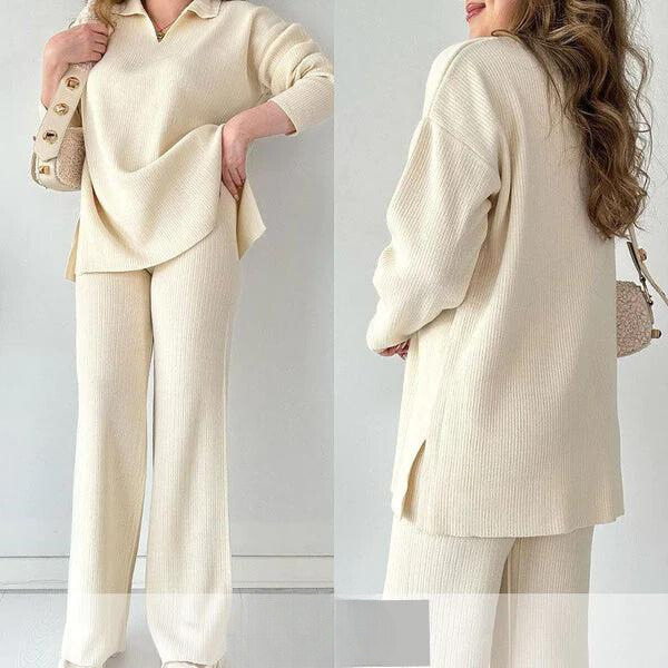 Velvella To-delt Sæt i Blød Bomuld-Modal Blandning