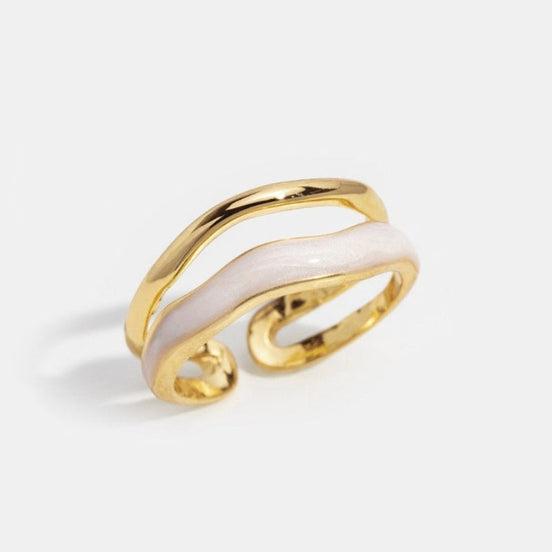 Velmora damering – åben ring med bølgeformet design