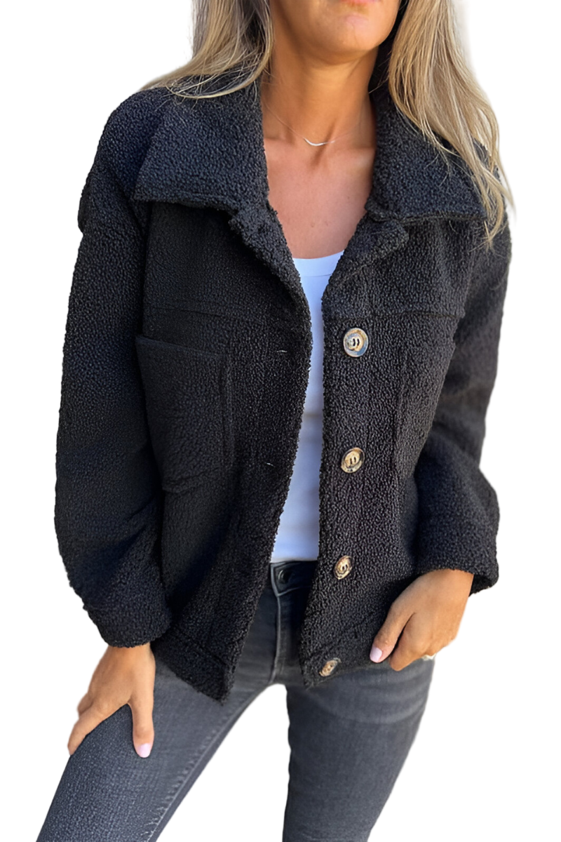 Elvira teddyjakke til kvinder – blød varme og afslappet stil