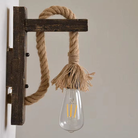 Tavena LED væglampe i træ – vægmonteret lampe i valnød eller træ