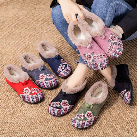 Ferina round toe shoes med foret inderside