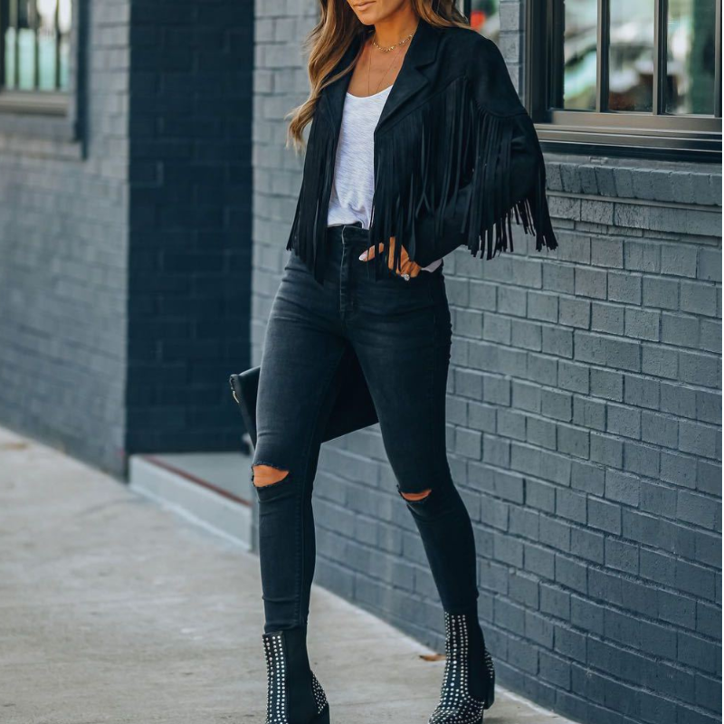 Sophia – Jasje met Reverskraag en Lange Mouwen Velani