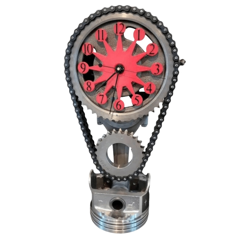 Gearonix metal bordur – industrielt design med roterende tandhjul