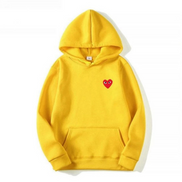 HeartBeat Hoodie – Unisex med hjertedetalje