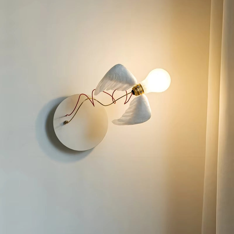 Valmera LED væglampe i kobber – vægmonteret lampe med vingedesign