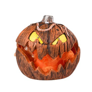 Halloweenska tekvicová lampášová dekorácia s LED svetlom a efektom mihotania – Velmira