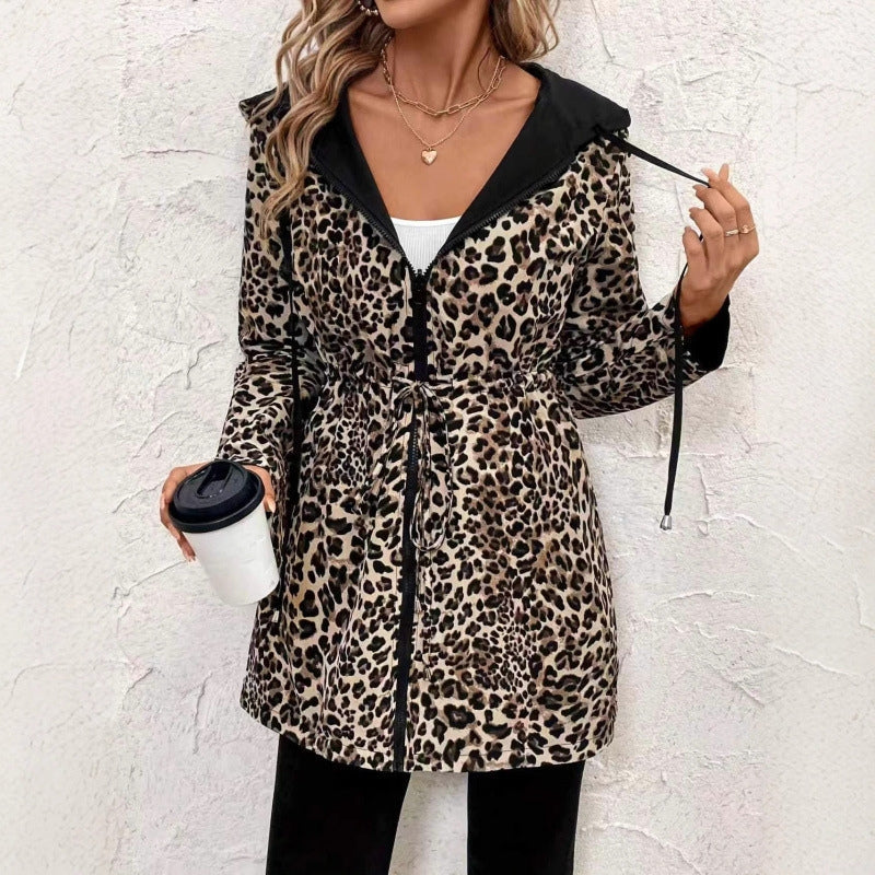 Revania reversible hooded coat med lynlås