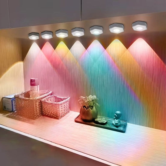 Magluna LED lampa s magnetickým základom – stolná lampa s viacfarebným svetlom