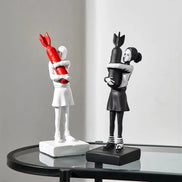 Karvion dekorativ figur i harpiks – karakterformet statue til bord eller hylde