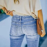 Levana Bootcut Jeans med Høj Talje