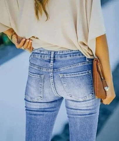 Levana Bootcut Jeans med Høj Talje