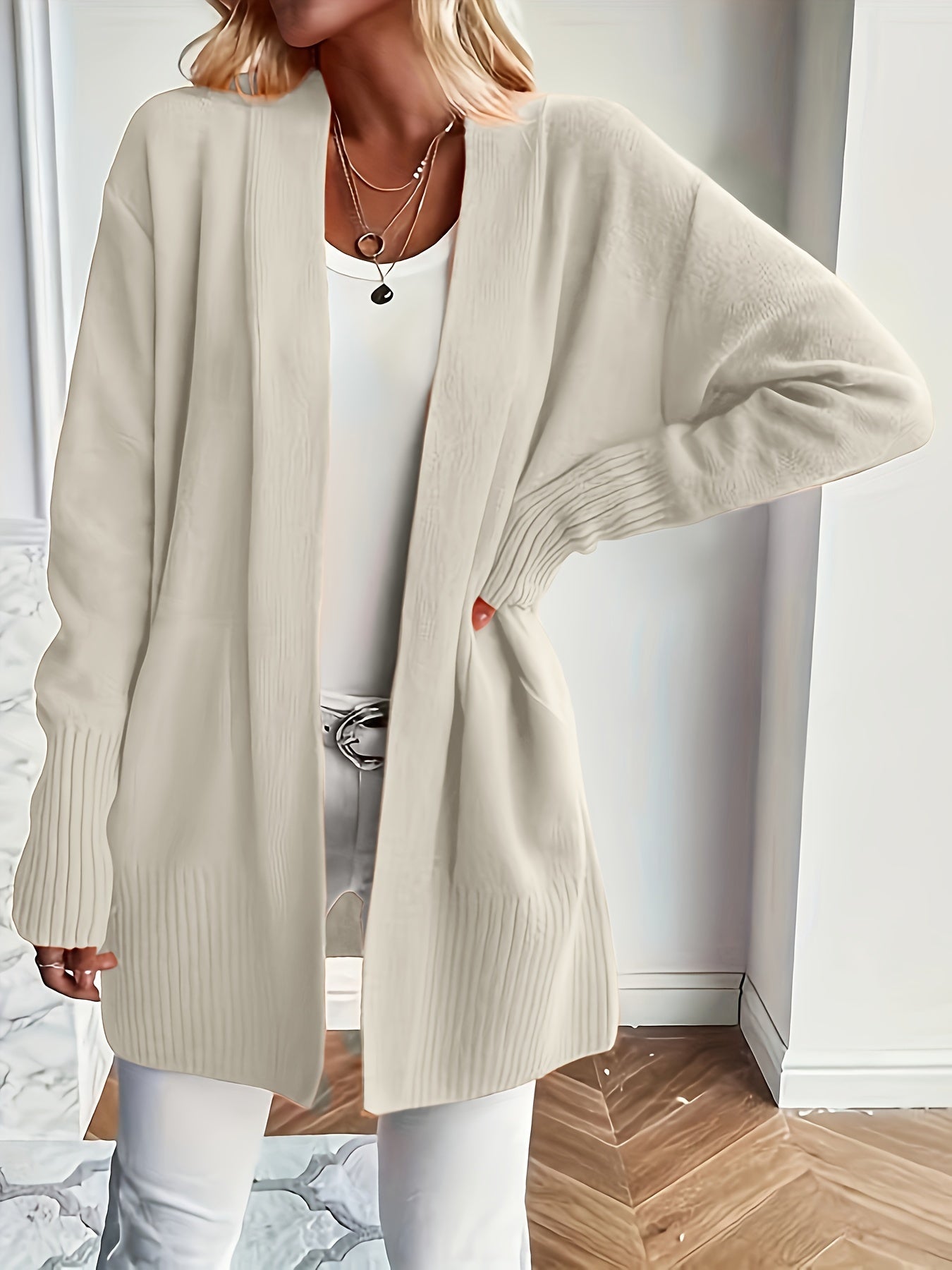 Arelune Long Knit Cardigan