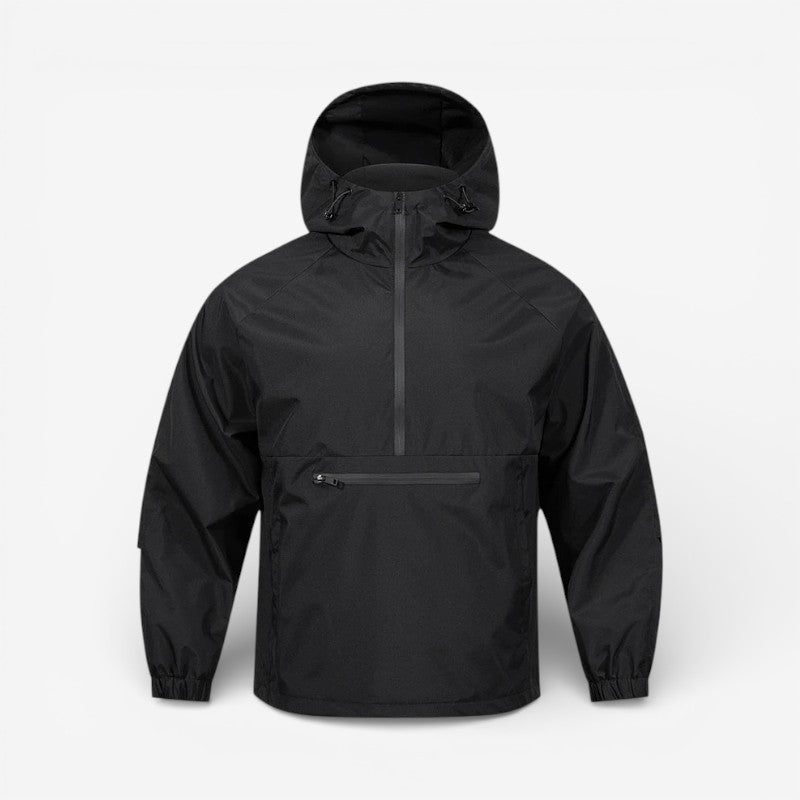 Neravio hooded jacket med halv lynlås