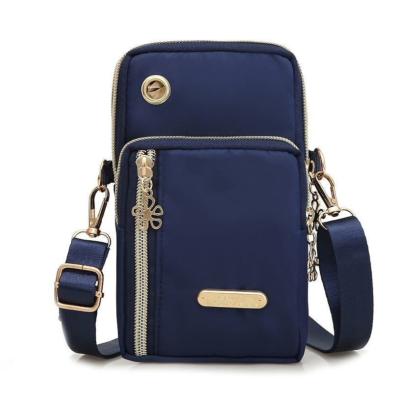 Veloria Crossbody Bag – let nylon taske med lynlåslukning