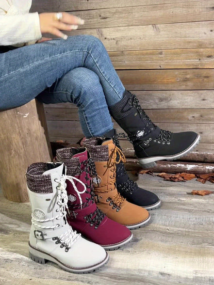 Arvella Knit Mid-Calf Boots