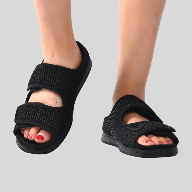 Unisex slip-on sko med mesh og flad sål – Noventra